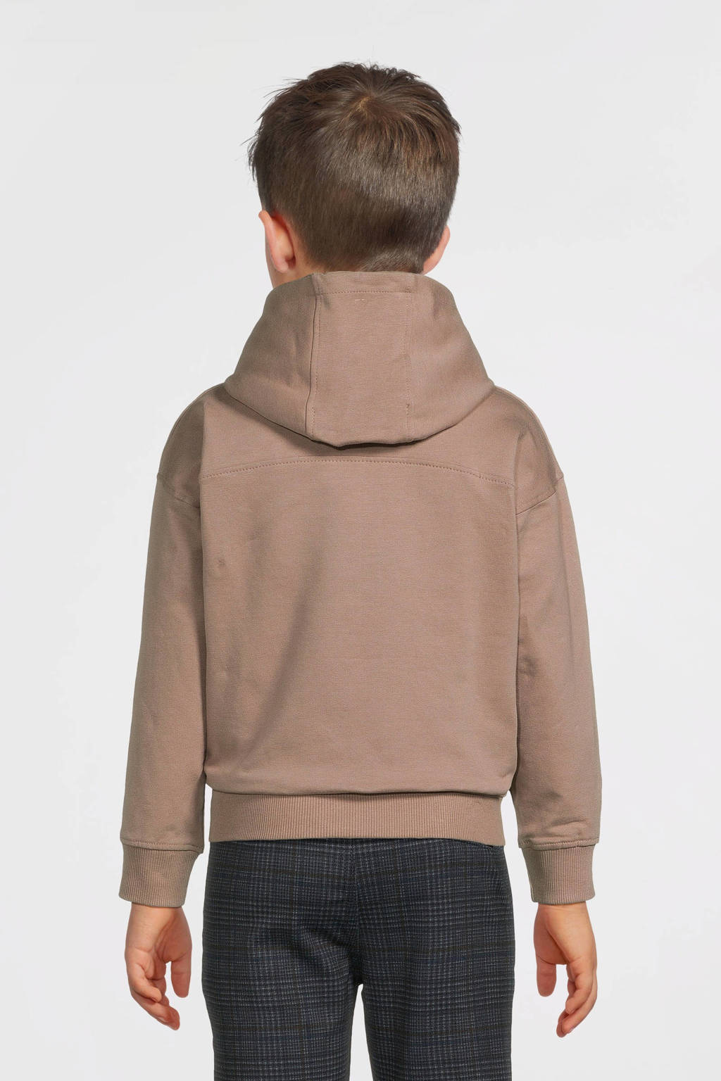 LEVV hoodie met logo zand