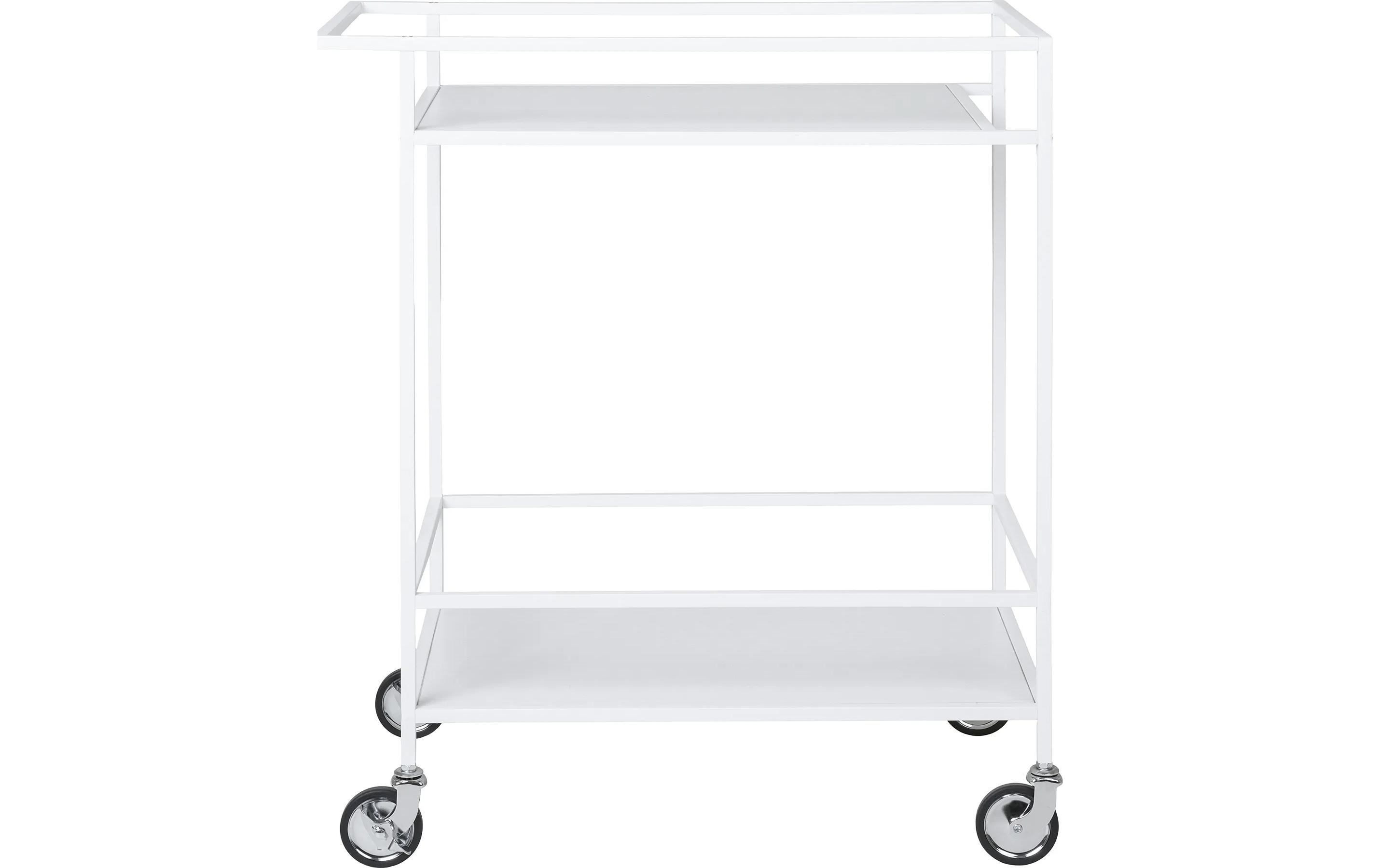 Servierwagen Vita 79 x 68 cm, Weiss<br>Servierwagen mit zwei Ablagen
