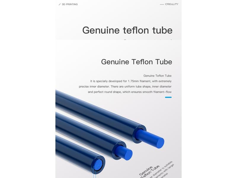 Creality Teflonschlauch Capricorn Kit 2 m Capricorn Teflon Tube Set