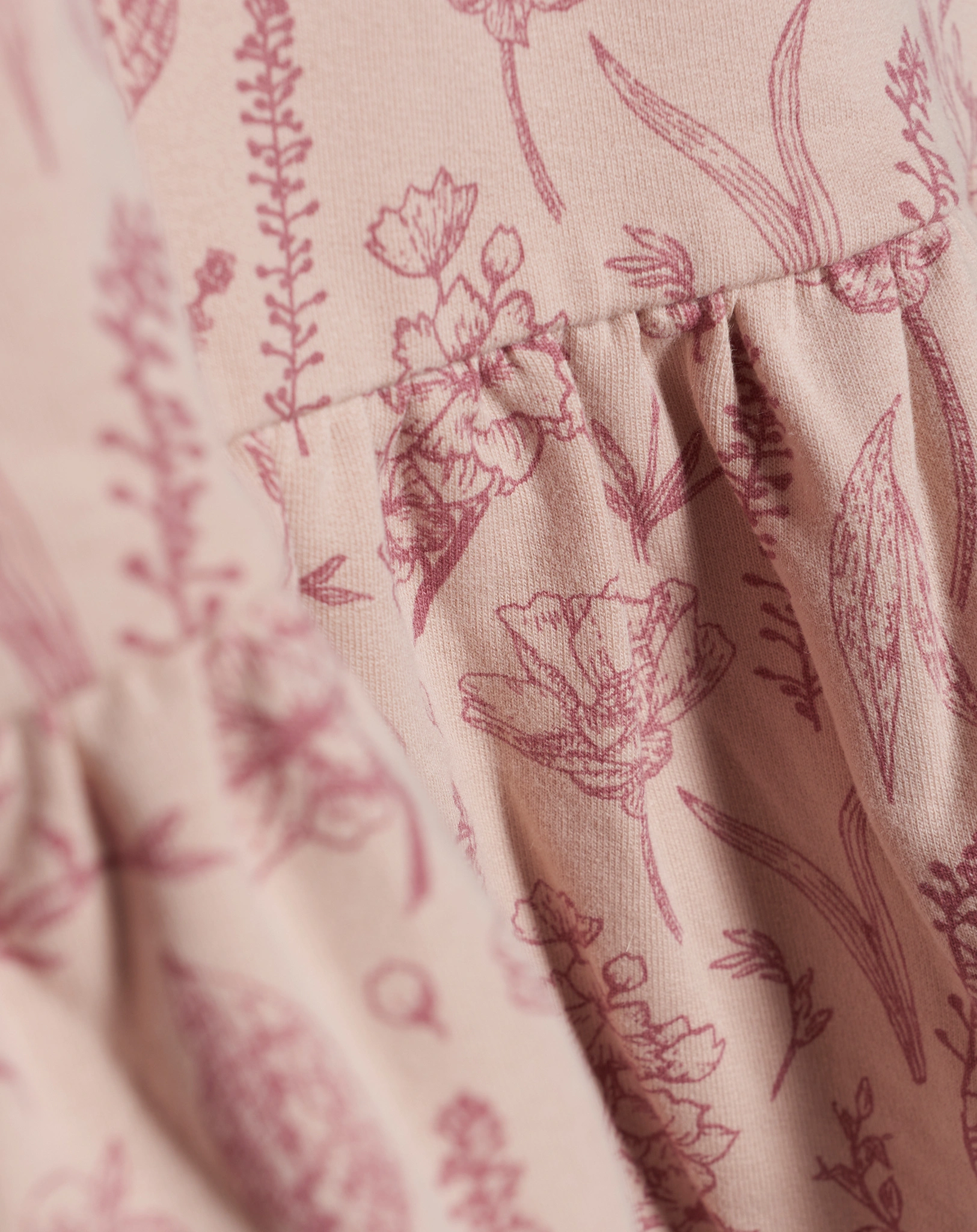 Langarm-Kleid SPRING FLOWERS AOP in rose dust