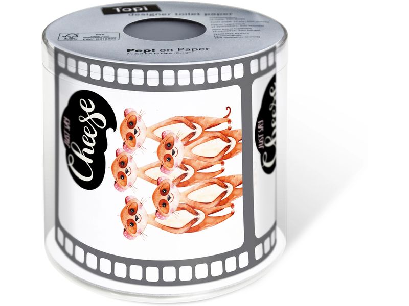 Paper   Design Toilettenpapier Say Cheese  Rollen, 3-lagig, WC Papier mit Motiv