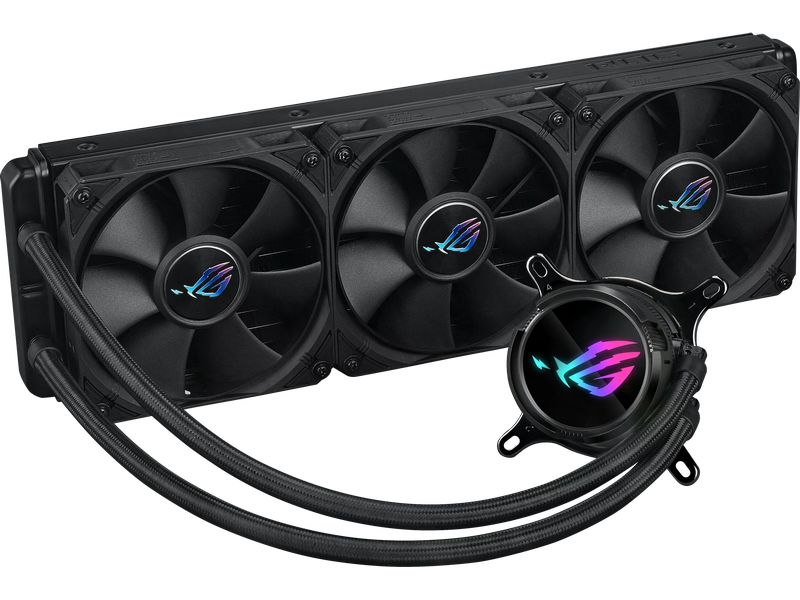 ASUS ROG Wasserkühlung ROG Strix LC III 360 All-in-One Flüssig-CPU-Kühler mit 3x 4-Pin PWM Lüfter