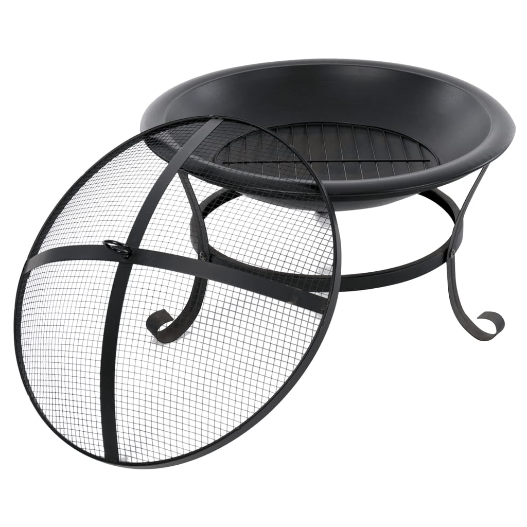 Bol à feu atlanta noir acier 51 cm 85014