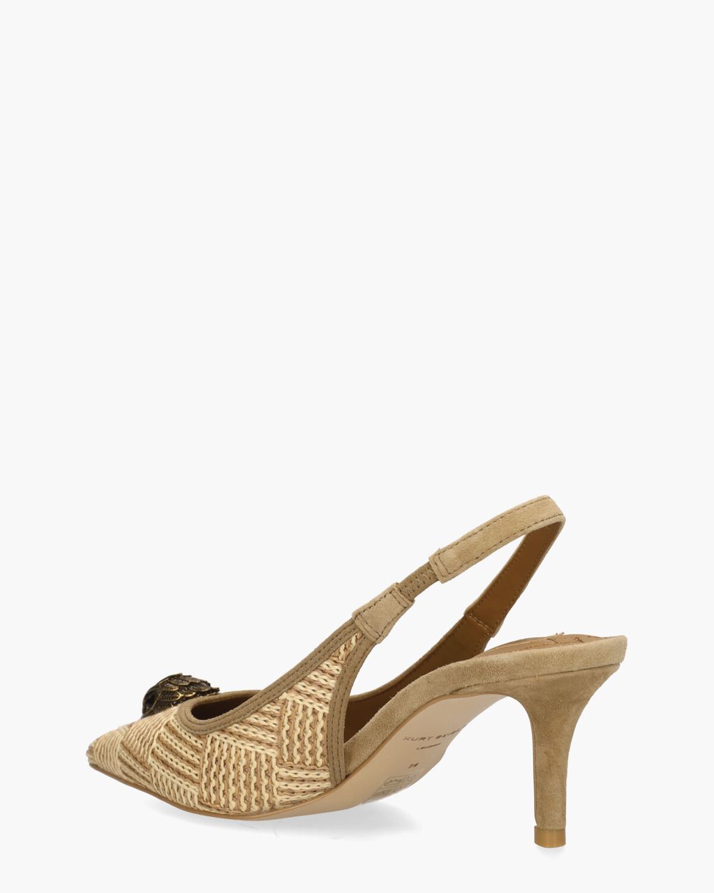Kurt Geiger Belgravia Sling Back Heel Beige/Taupe Dames Slingbackpumps