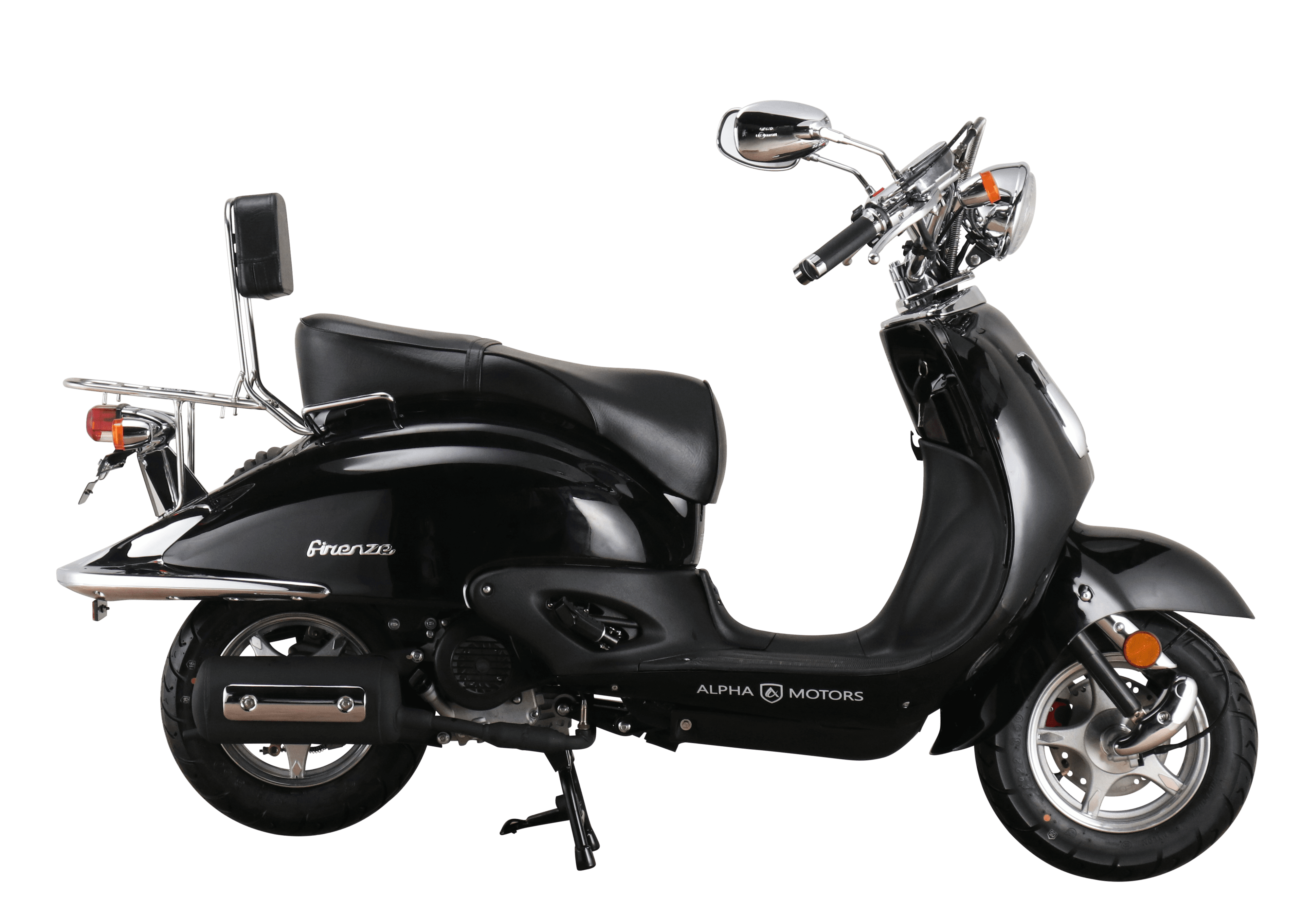 Alpha Motors Motorroller Retro Firenze 50 ccm 45 kmh EURO 5 schwarz