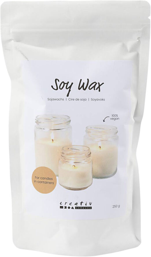 Creativ Company Soyavoks, Til lys i beholdere, 250g.