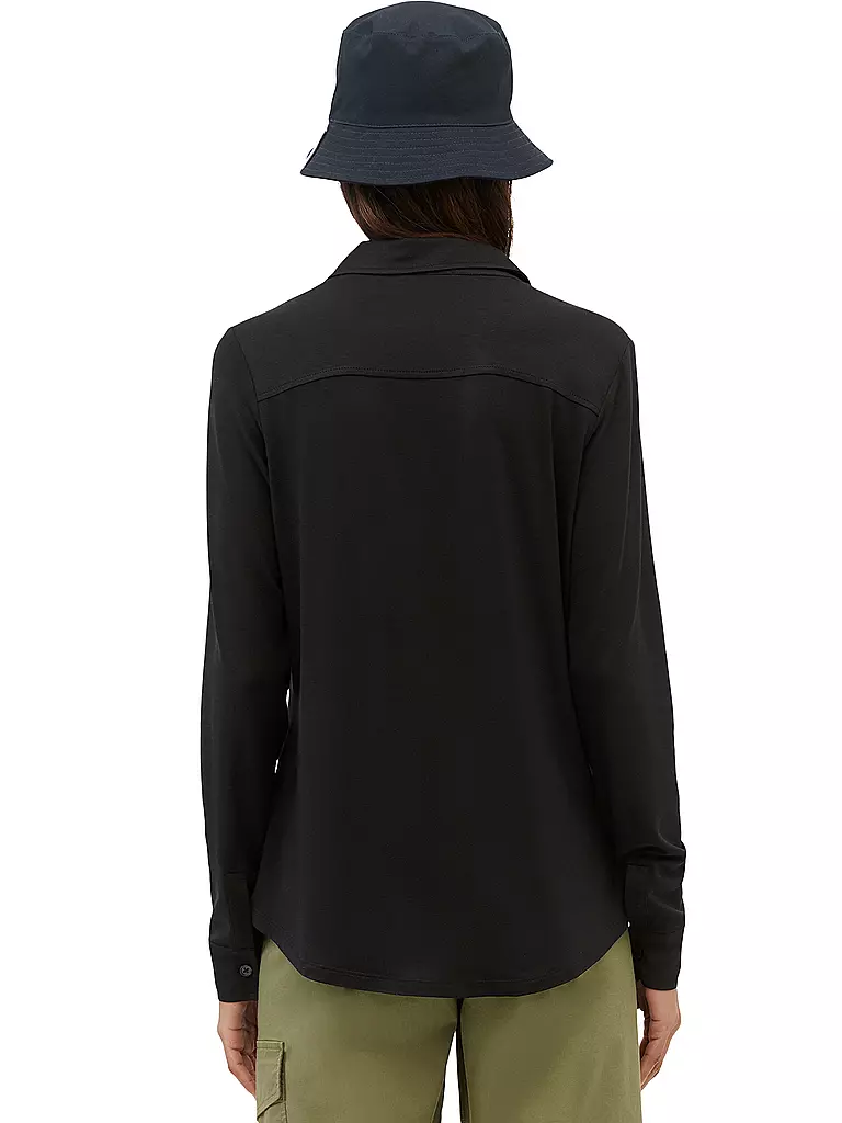 MARC O'POLO Jerseybluse schwarz