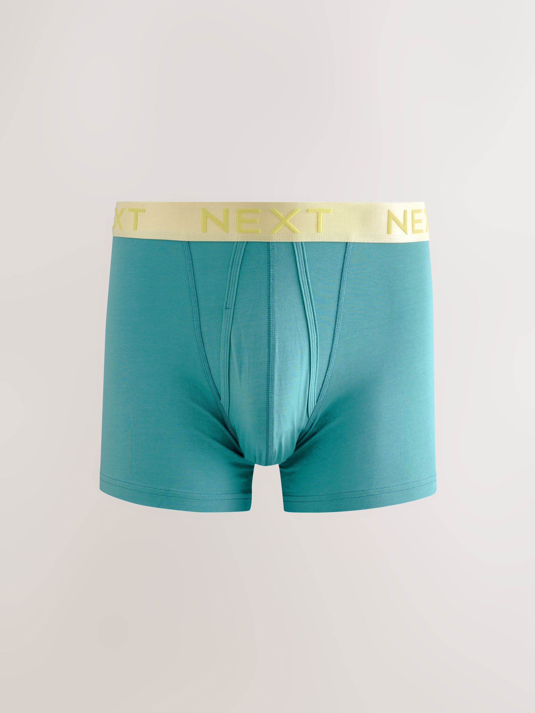Helder oranje/groen/geel contrast - Verpakking van 10 - Boxershorts met A-voorkant