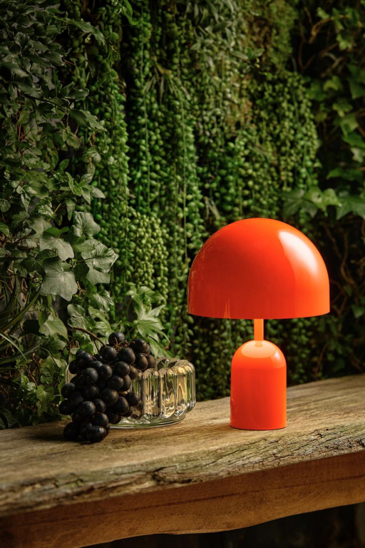 Tom Dixon Bell tafellamp LED oplaadbaar Fluro