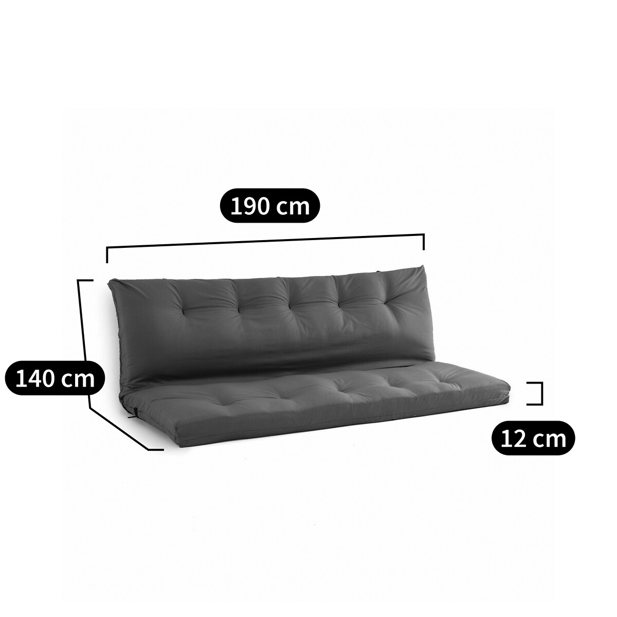 LA REDOUTE INTERIEURS<br>Colchão futon dobrável