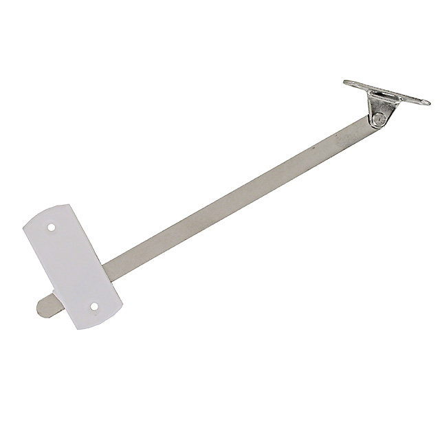 2 compas coulisseaux avec arrêt relevable L. 207 mm
