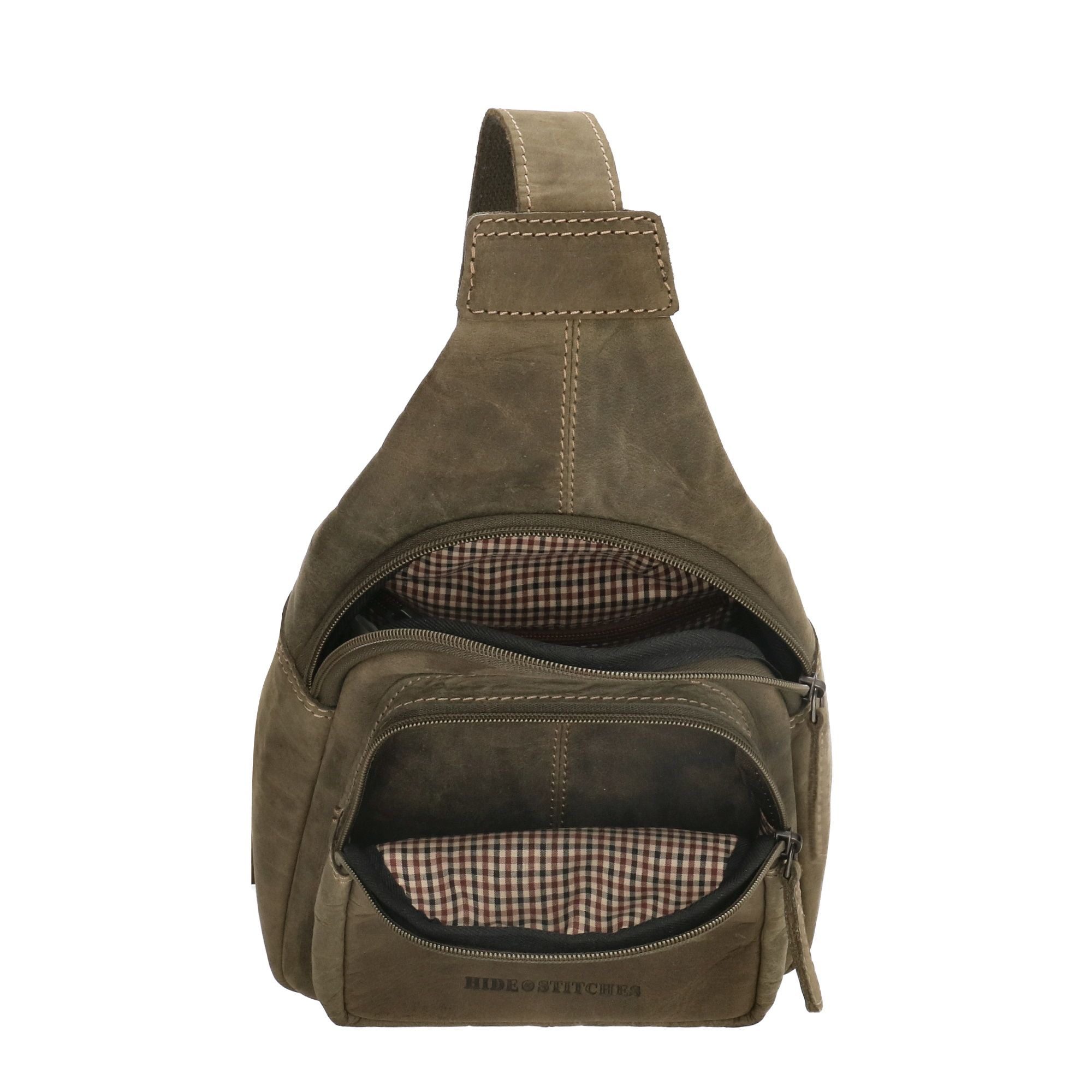 Hide & Stitches Idaho Schoudertas Groen