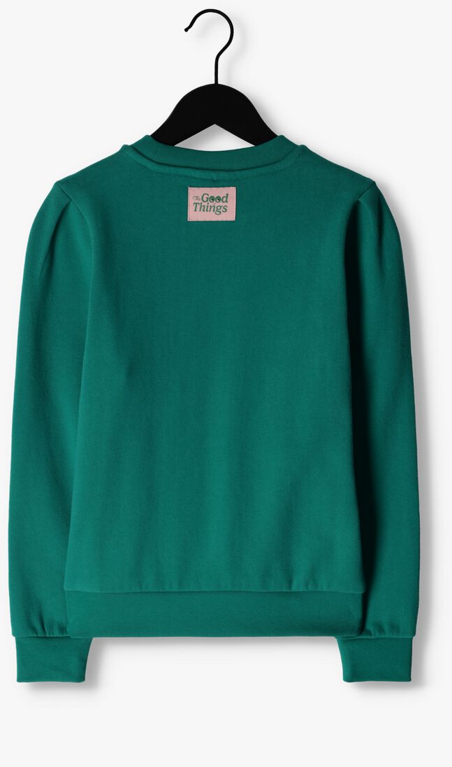 SCOTCH & SODA groene scotch & soda trui pleated sleeve detail artwork