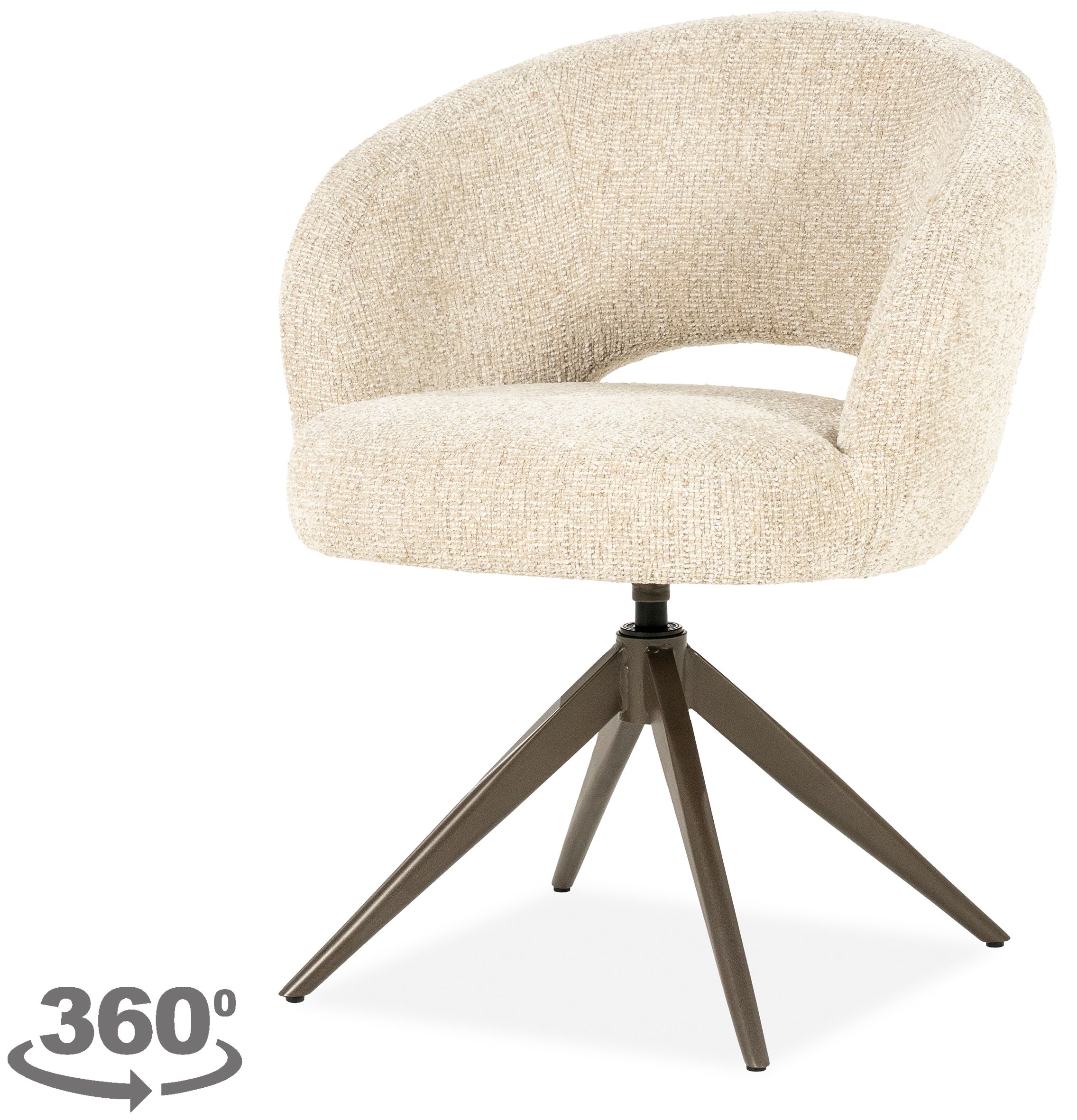 Eetkamerstoel Beige 96474 Alissa B65 x D63 x H80 cm
