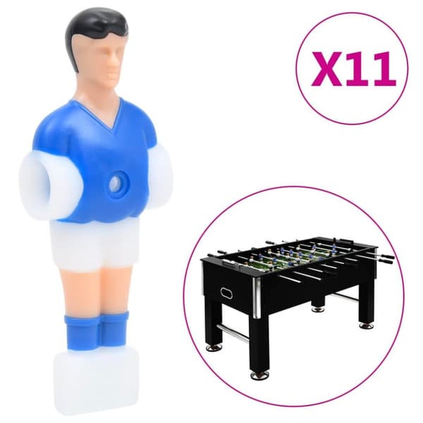 vidaXL Fotballbordspillere for 12,7 mm stang 22 stk