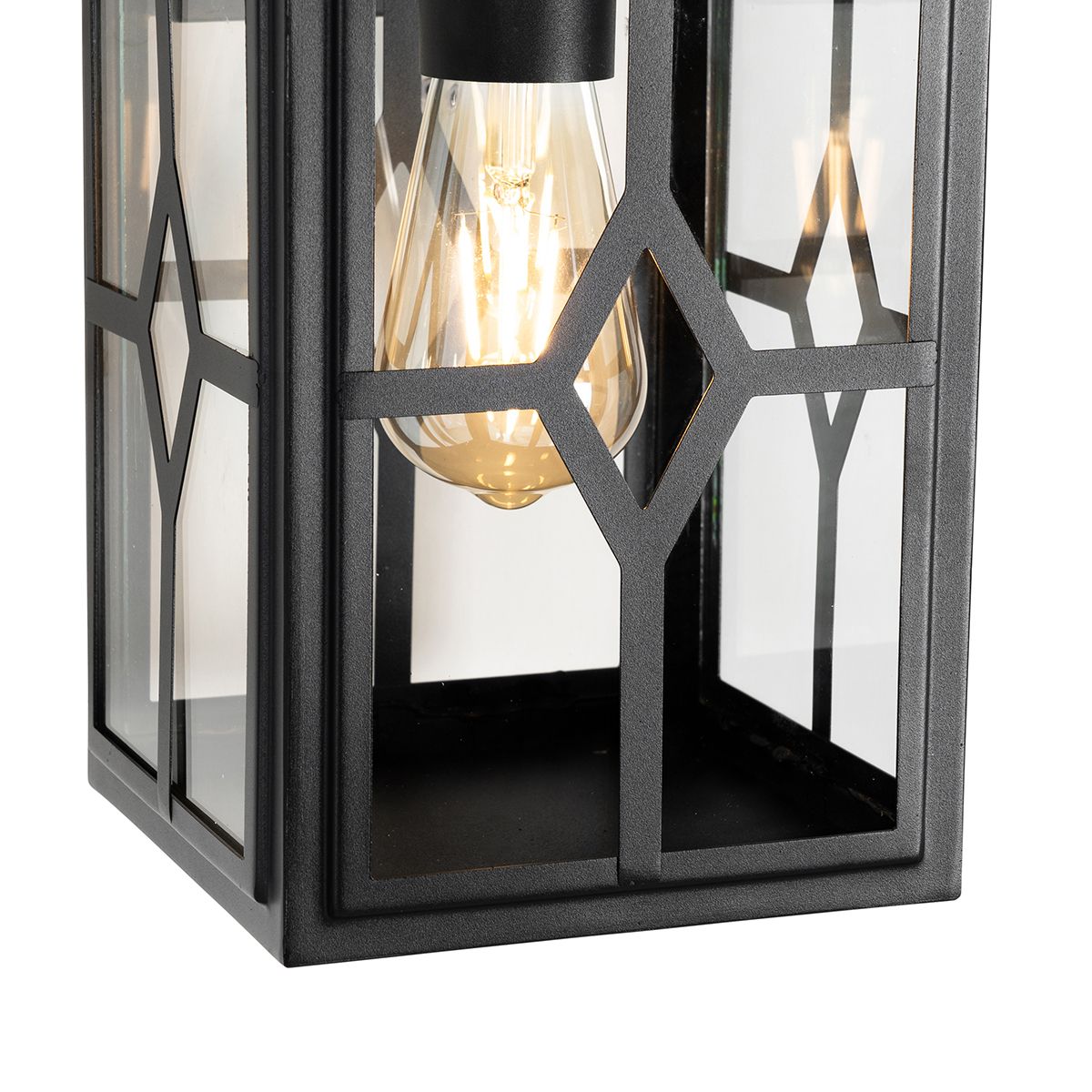 Klassieke buiten wandlamp zwart IP44 - Dover