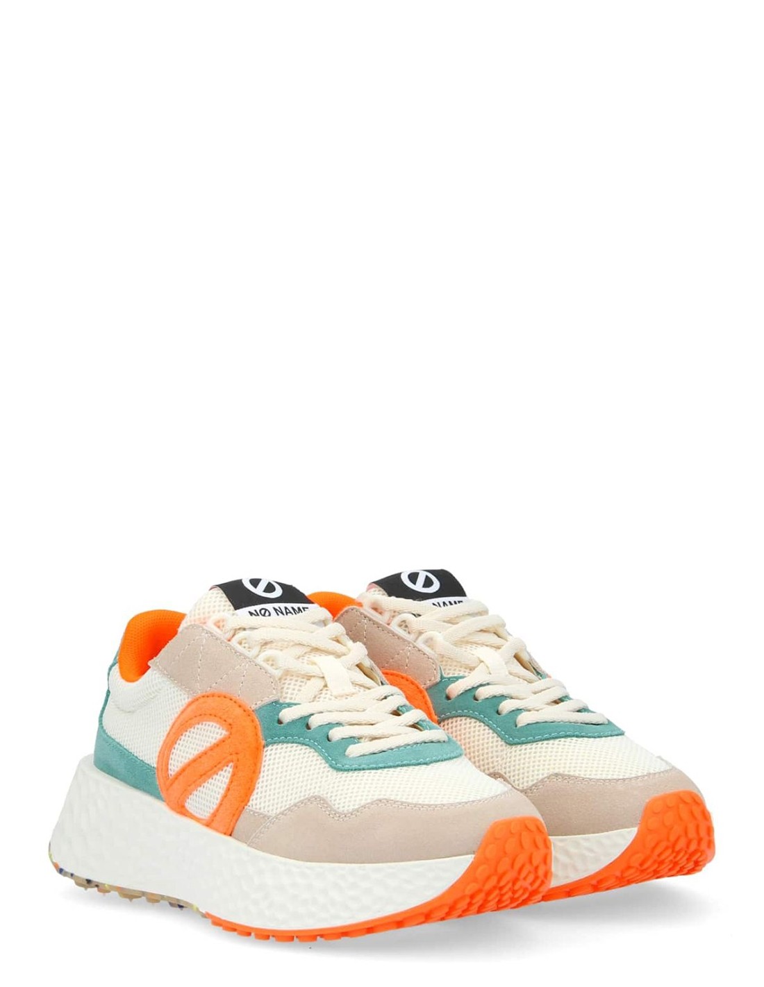 no name Baskets de ville Femme Carter Jogger W Orange/Bleu