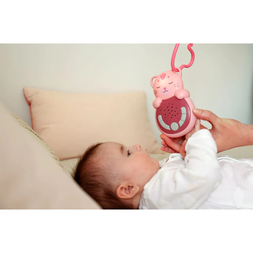 Veilleuse Sweet Dreamz on the go - Chat rose