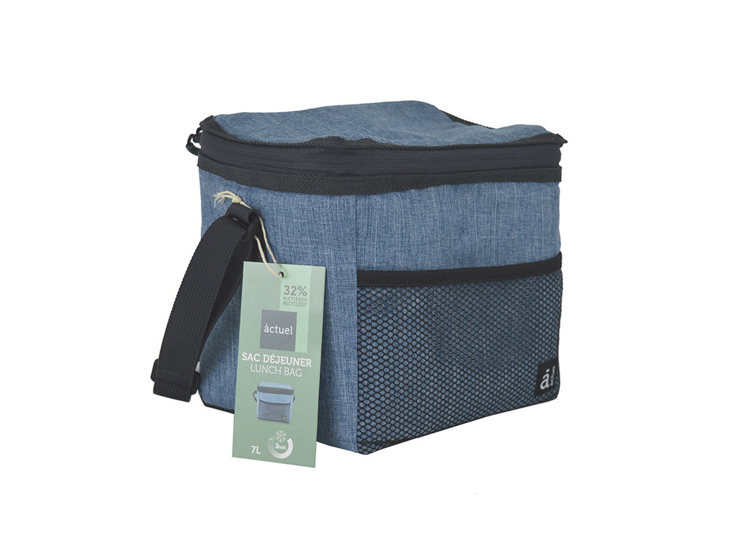 LANCHEIRA RECTANGULAR ACTUEL AZUL 7L 24X17X18CM