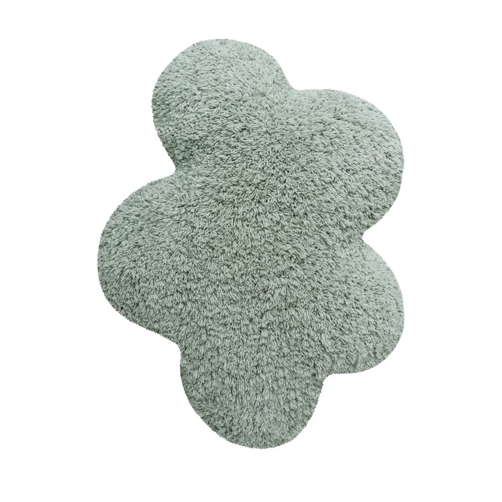 Lorena Canals - Bodenkissen Wolke, 40 x 50 cm, blue sage