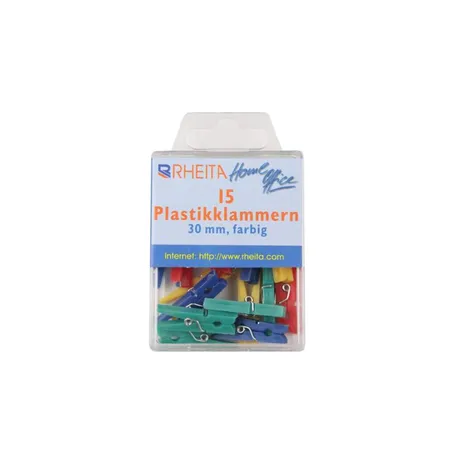 Rheita Mini Wäscheklammern aus Plastik, 30 mm, 75 Stück