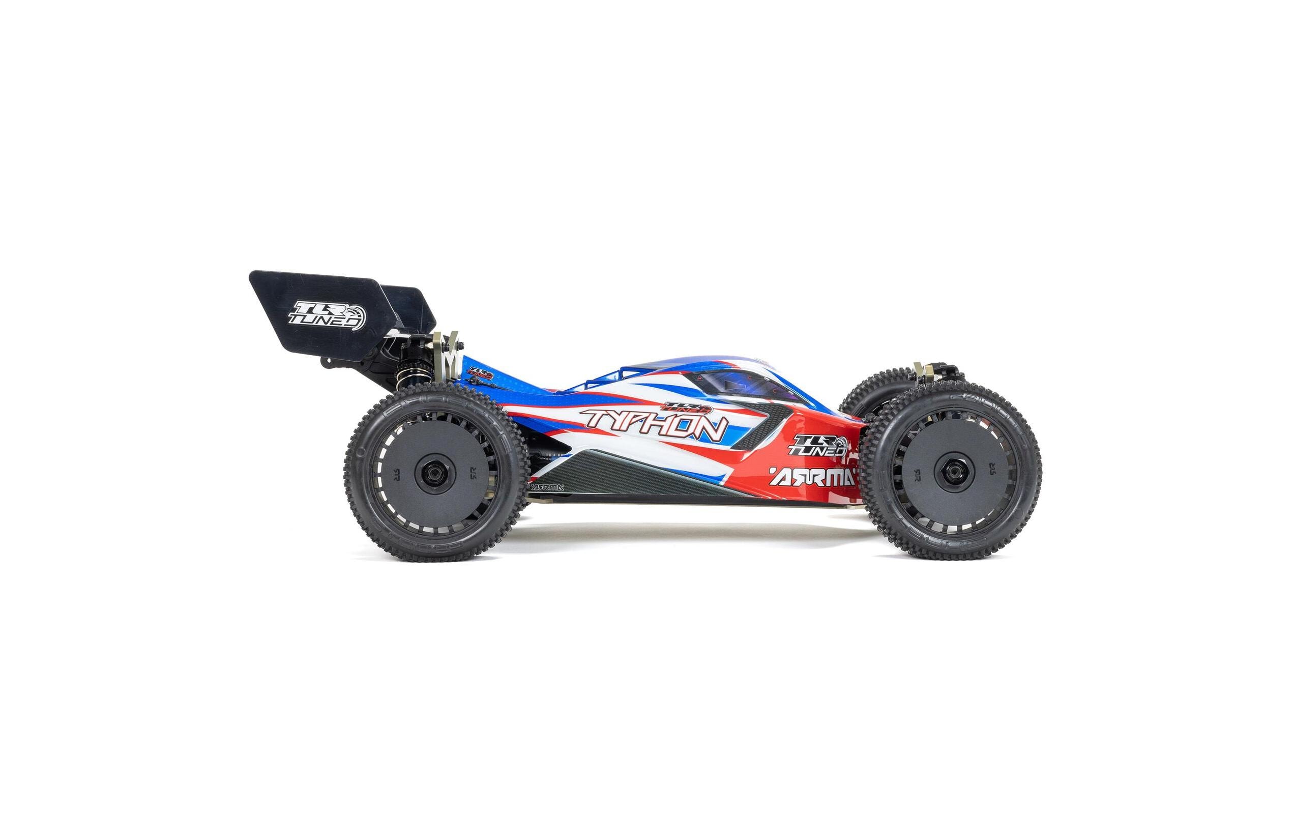 Buggy Typhon BLX 6S TLR Tuned 4WD ARTR, 1:8<br>Renntauglicher Basher Buggy mit Spektrum Brushless Antrieb