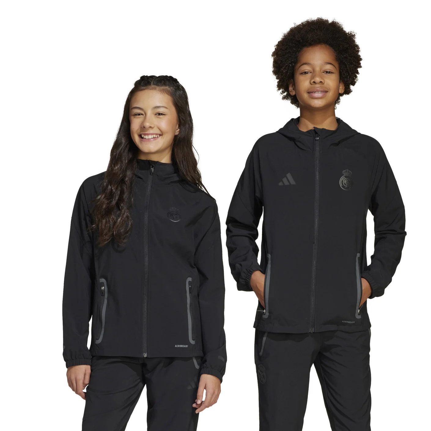 Adidas Real Madrid Vis Tech Vest 2024-2025 Kids Zwart
