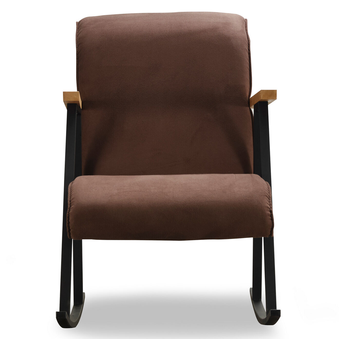 Wooden Art Chaise à bascule Yoka marron - 55x65x44 cm