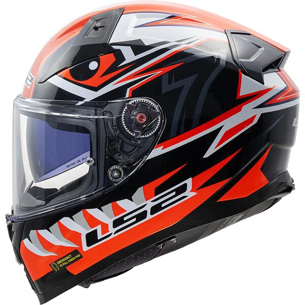 LS2 - Casque FF811 Vector II Buntri Noir / Rouge / Blanc / Brillant