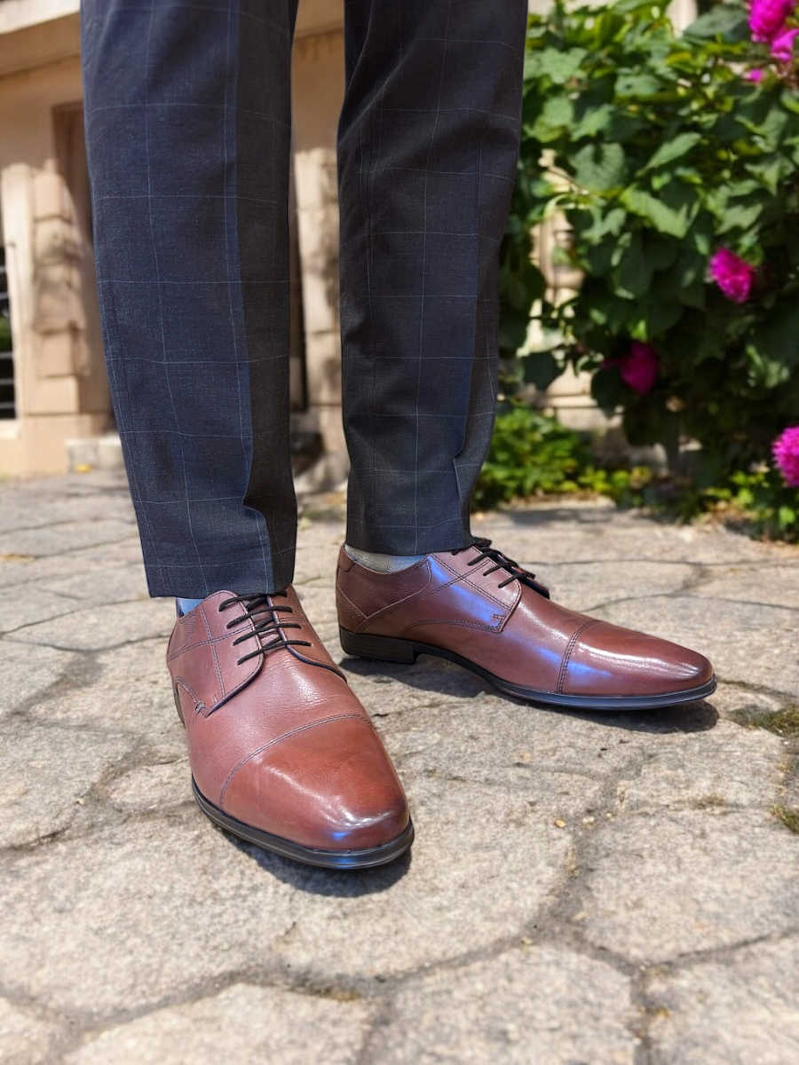 Apex Biagio suit Leather Men Brown