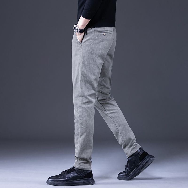 Nataro - Mid Rise Plain Slim Fit Broek