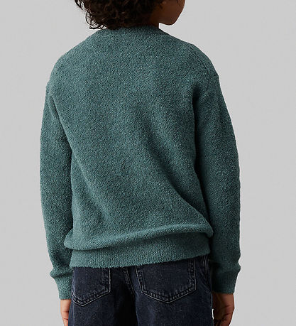 Calvin Klein Bluse - Bouclé-Rundhalsausschnitt - Strick - North