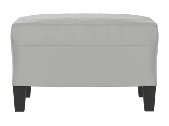 Repose-pied Gris clair 60x50x41 cm Tissu microfibre