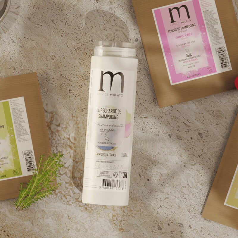 Poudre de shampooing cheveux colorés Mulato 25g
