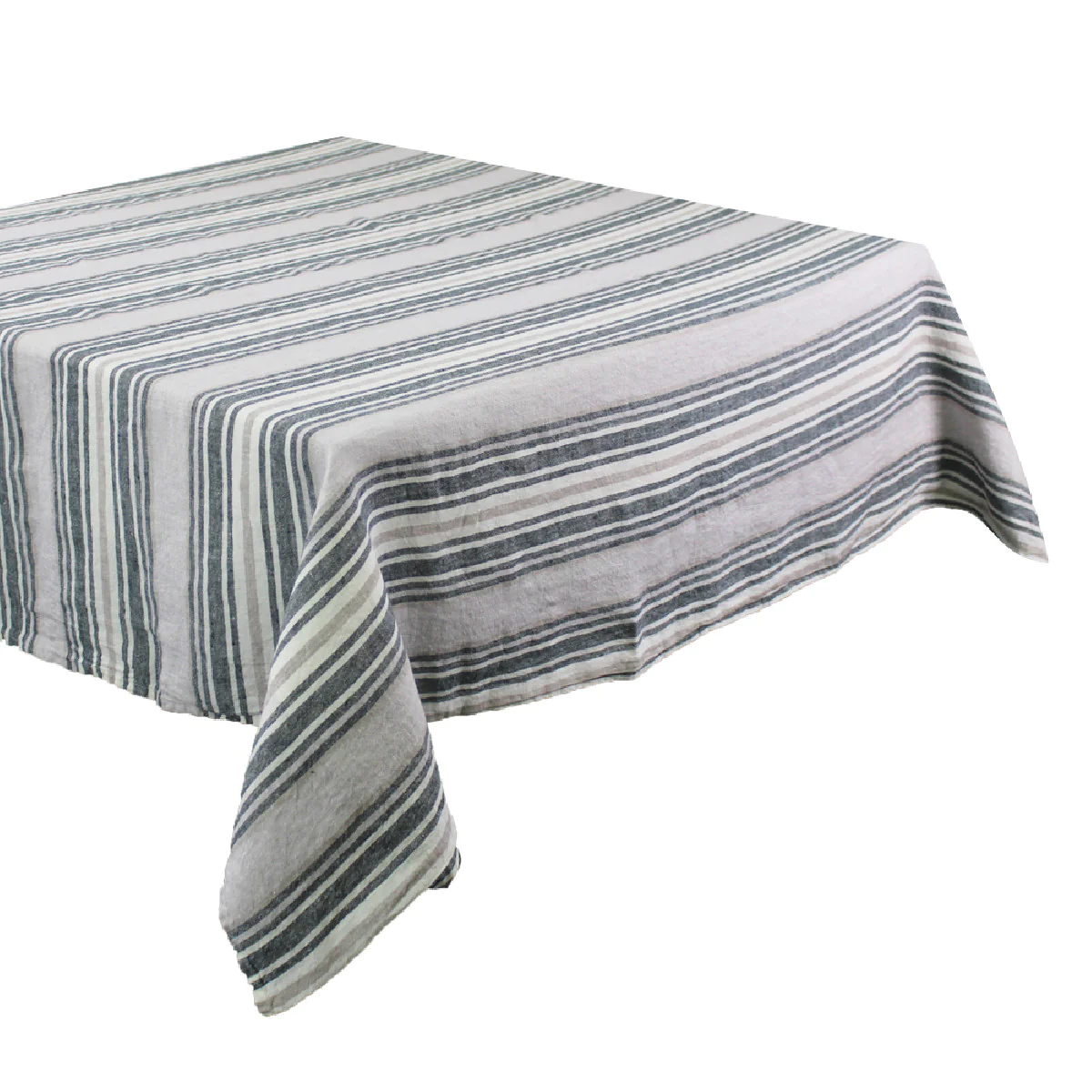 Nappe pur lin gris 115x115 Garnier Thiebaut
