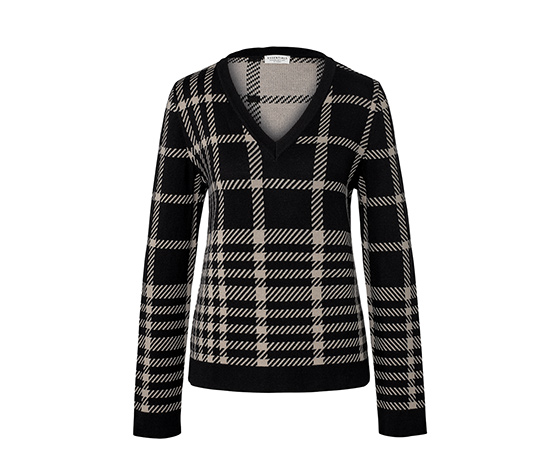 Karierter Pullover