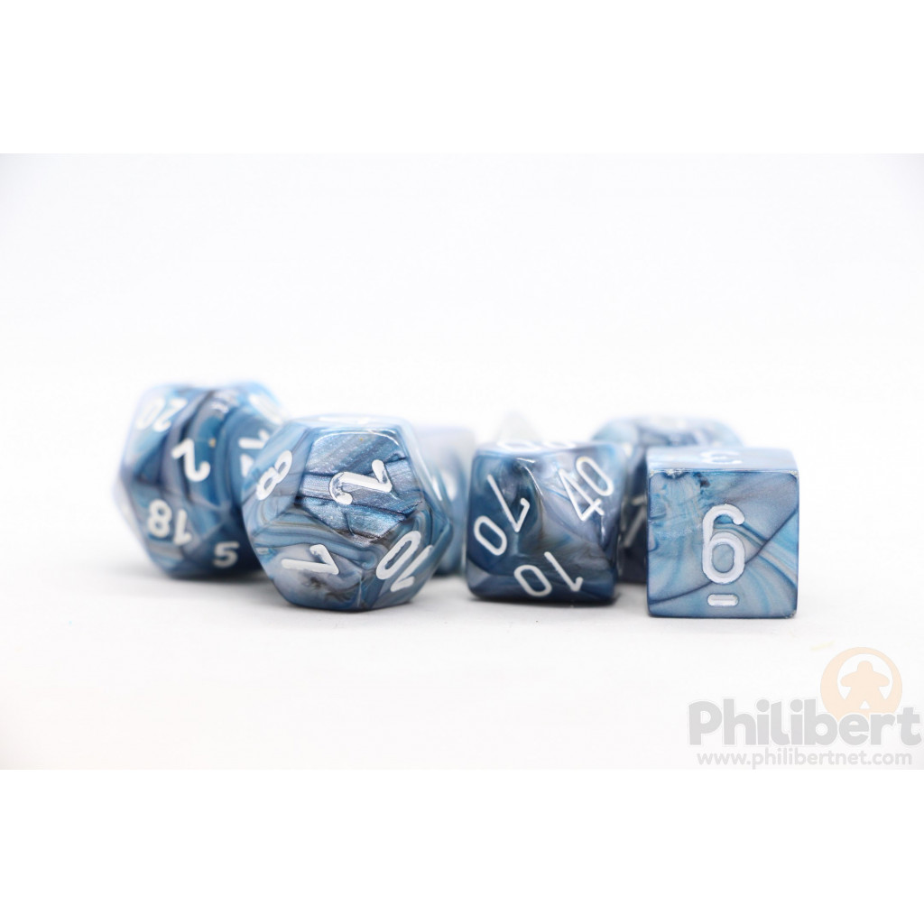 Set de 7 Dés JDR Chessex : Lustrous