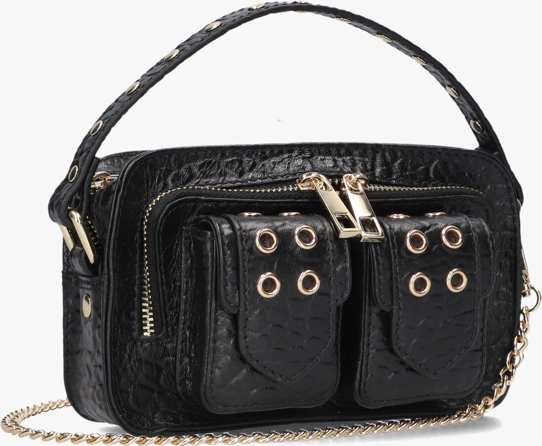 N\u00DANOO zwarte n&uacute;noo schoudertas helena eyelet