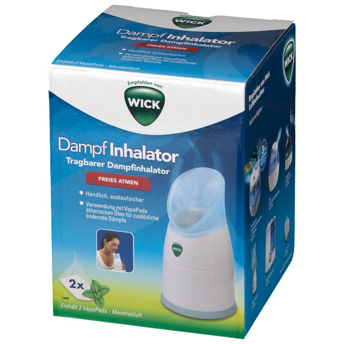 WICK Dampf-Inhalator mit Wick VapoPads®