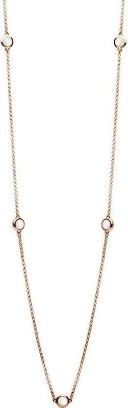 Casa Jewelry - Collier Pom White - Rosé Verguld - Zilver - 90cm