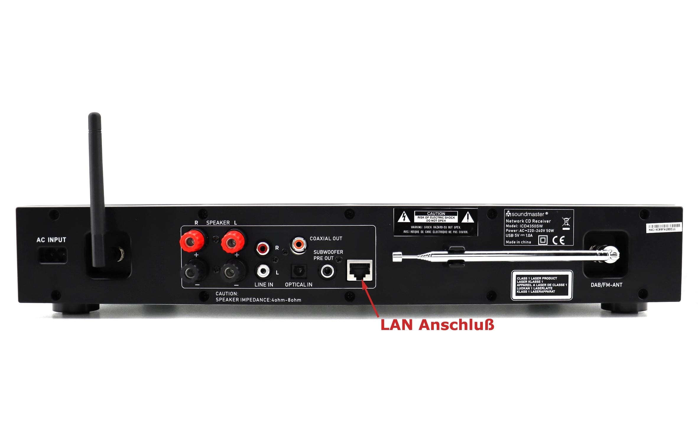 Soundmaster Radio »ICD4350SW Schwarz« ( Digitalradio (DAB+) | FM-Tuner | Internetradio )