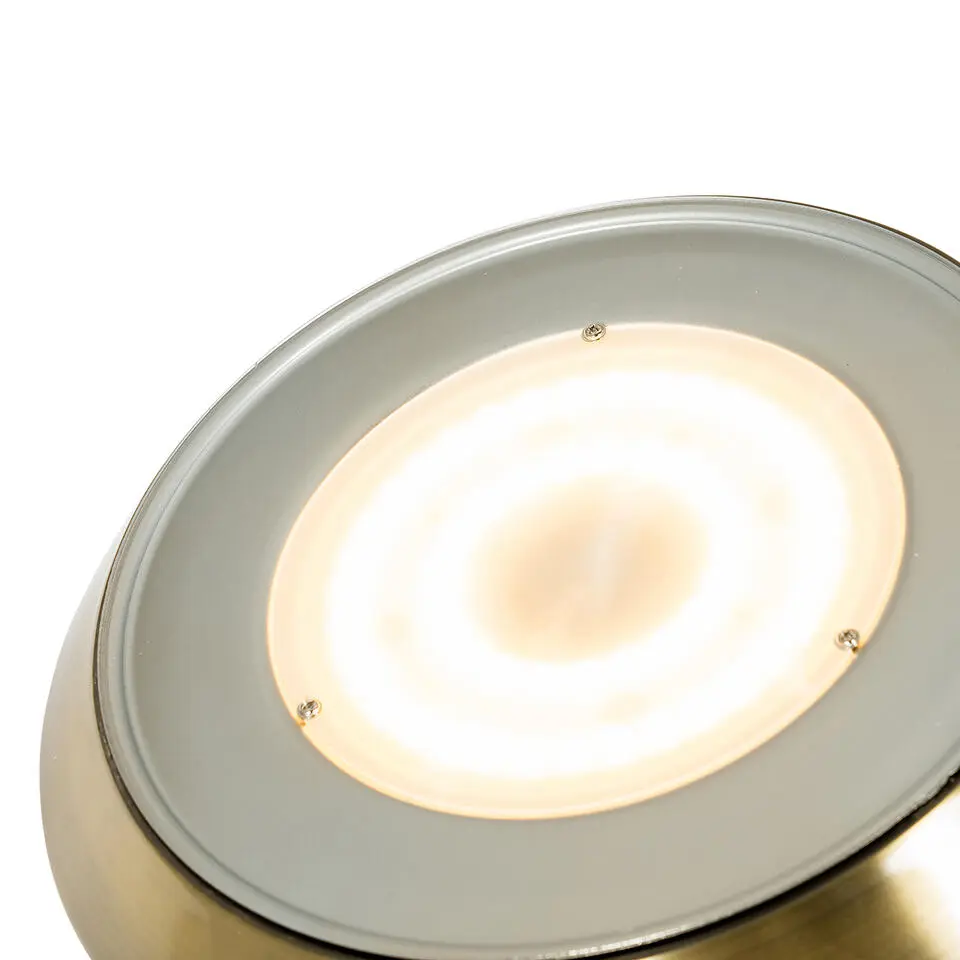 Qazqa vloerlampen fez bruin geïntegreerde led