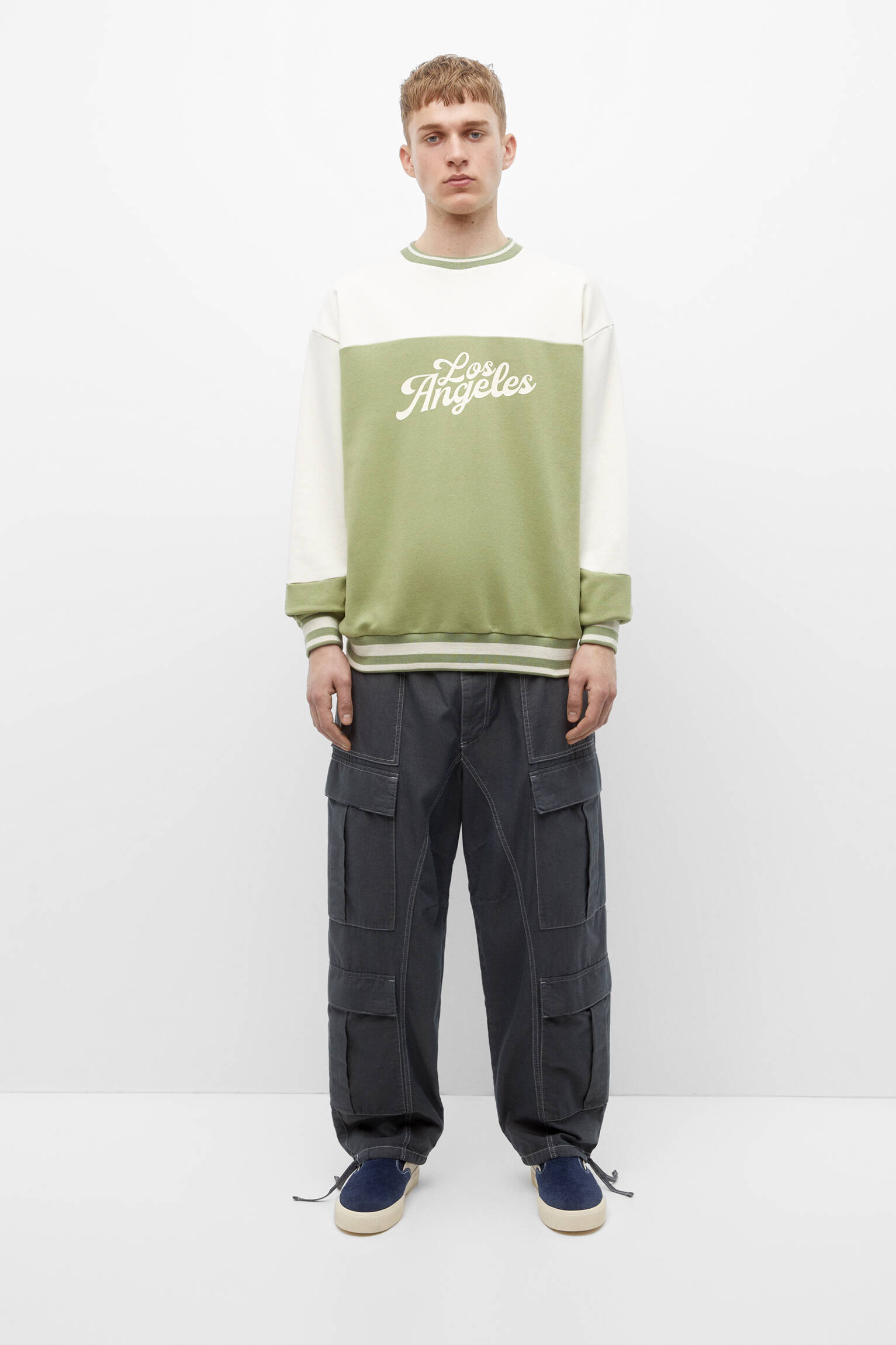 Moletom STWD com gola redonda - Verde