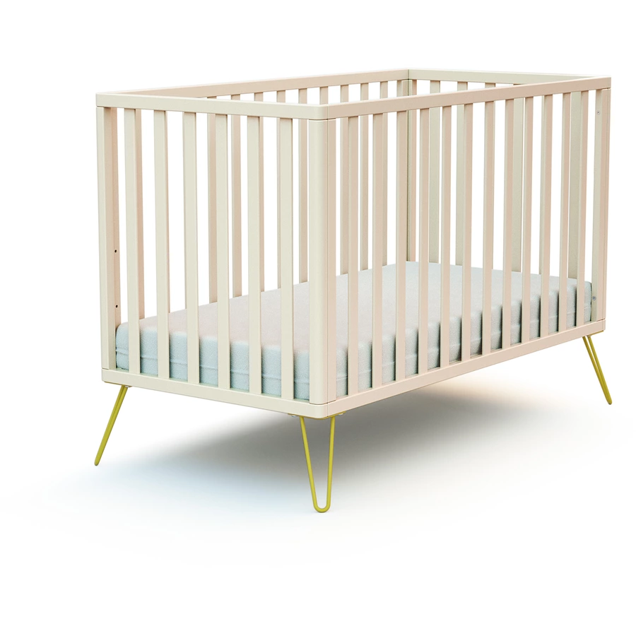 JURABABY Babybett Only 60 x 120 cm Bohème weiß gelb