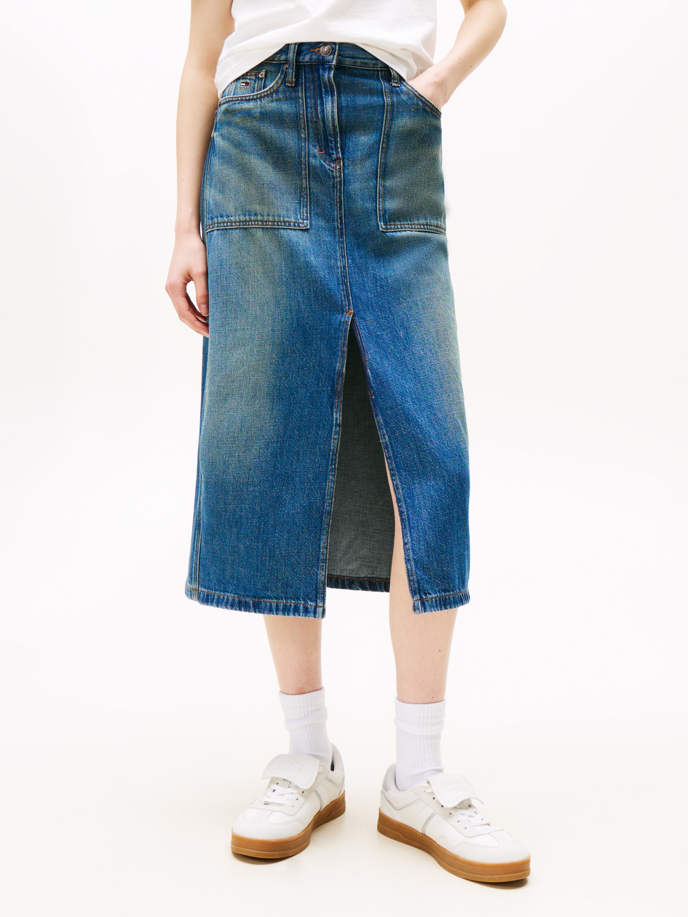 Tommy Jeans Jeansrock »CLAIRE MIDI SKIRT UTILITY CI2037«