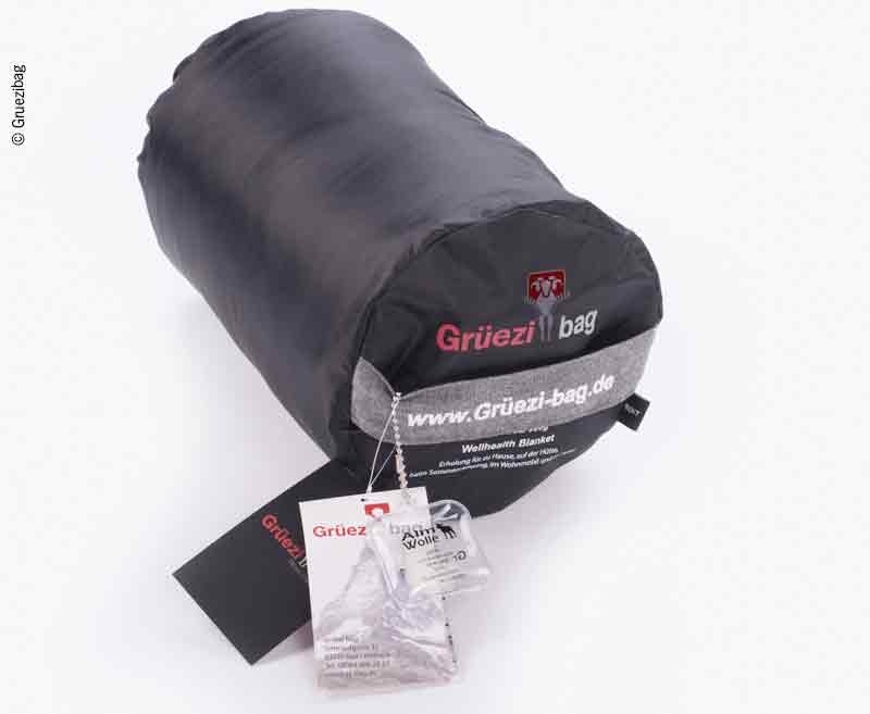 Grüezi Bag WellhealthBlanket Wool Melange Schlafsack grau