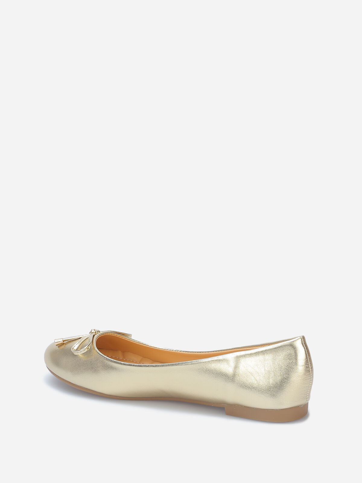 Ballerines avec nœud grandes tailles- Doré