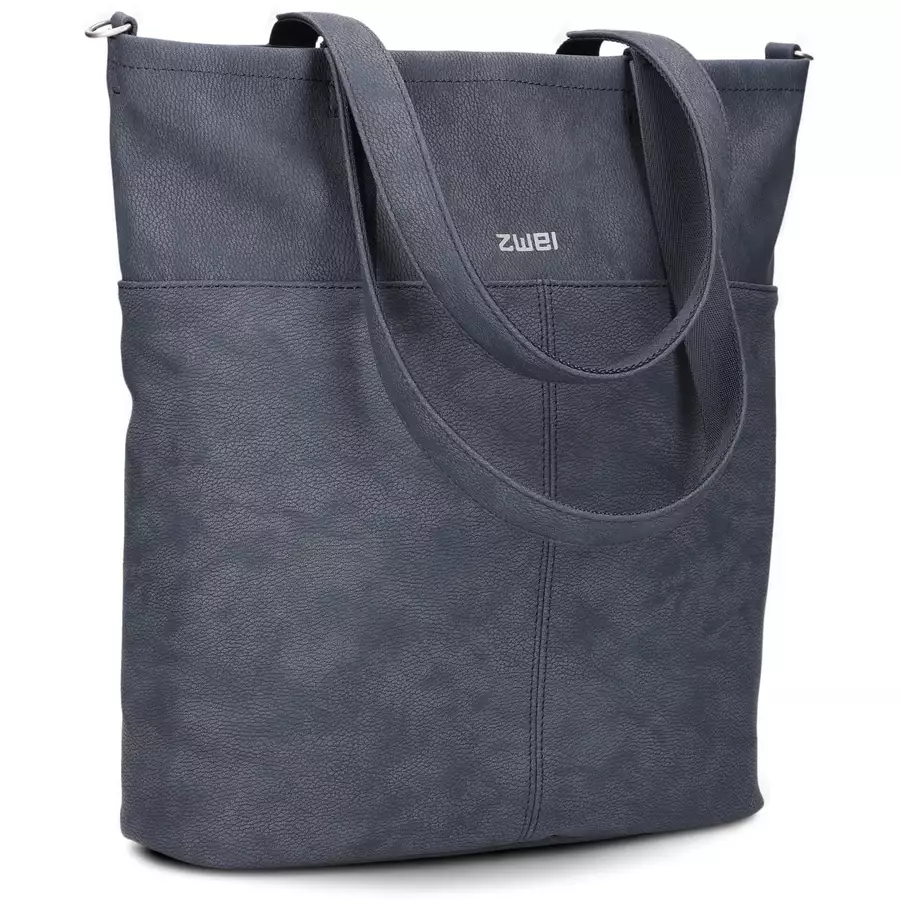 zwei Mademoiselle M145 - Shopper nubuk blue