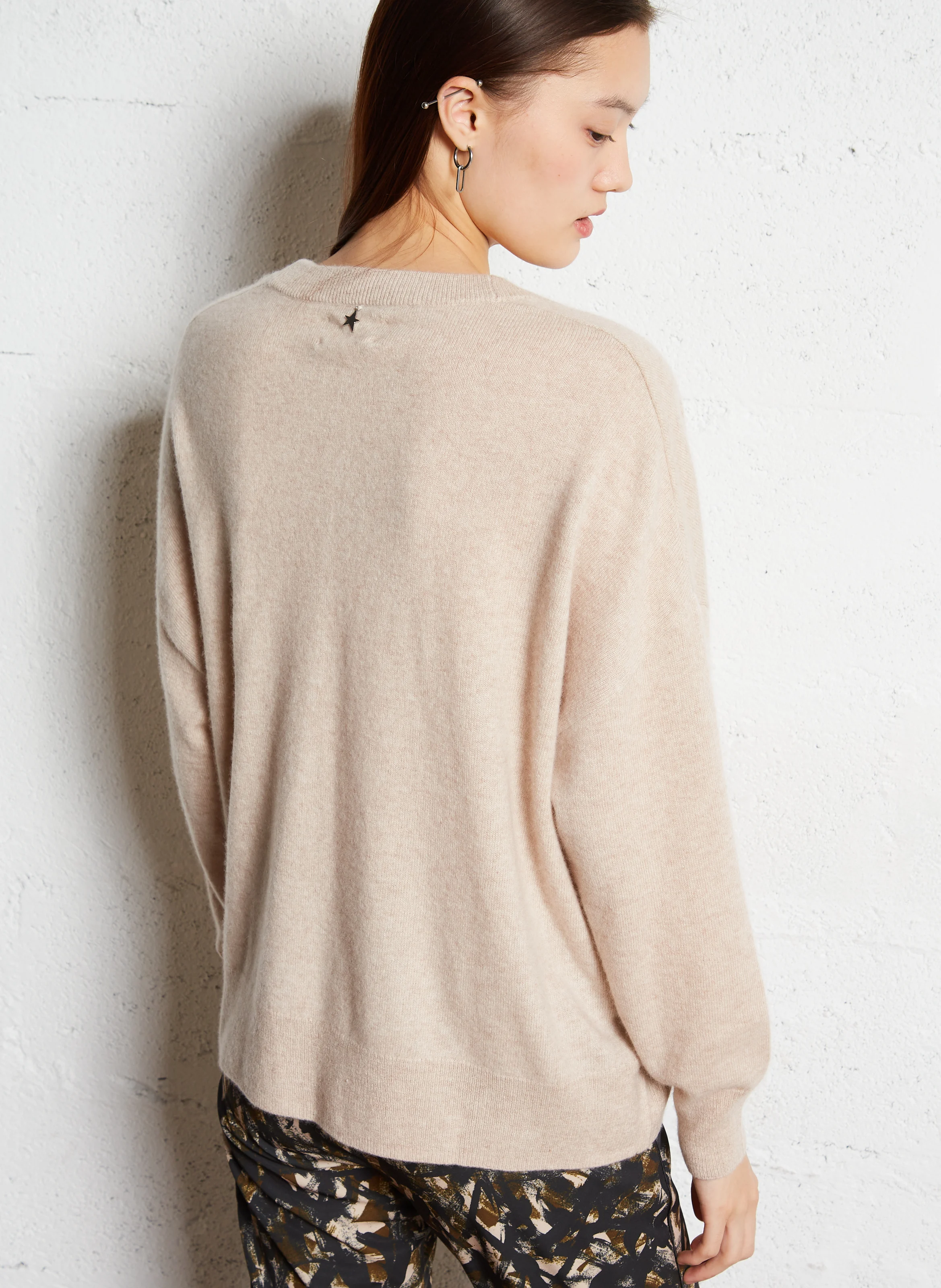GALBIX - Gilet ample en cachemire | Beige