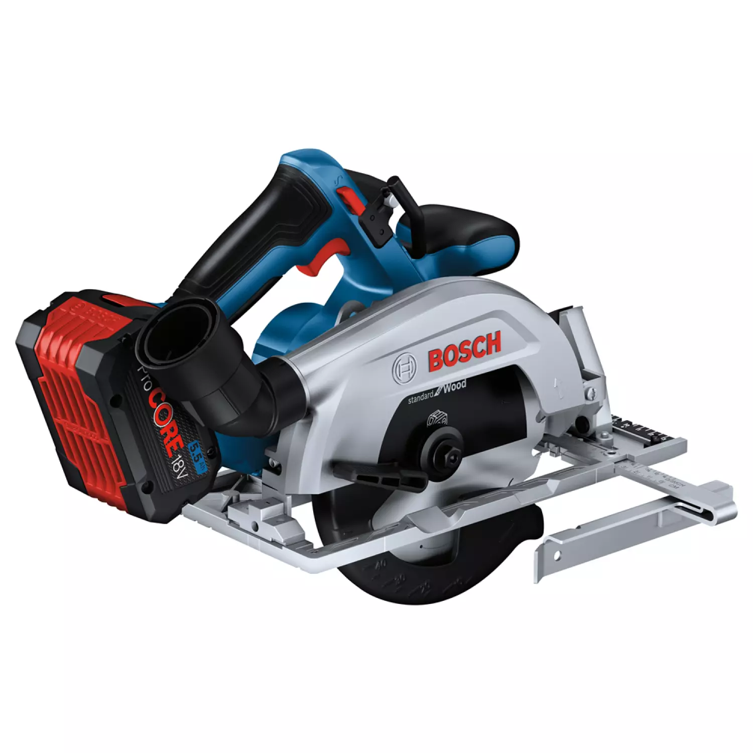 Bosch GKS 18V-57-2 18V Li-ion Accu cirkelzaag set (2x 5.5Ah) in L-Boxx - 165 mm